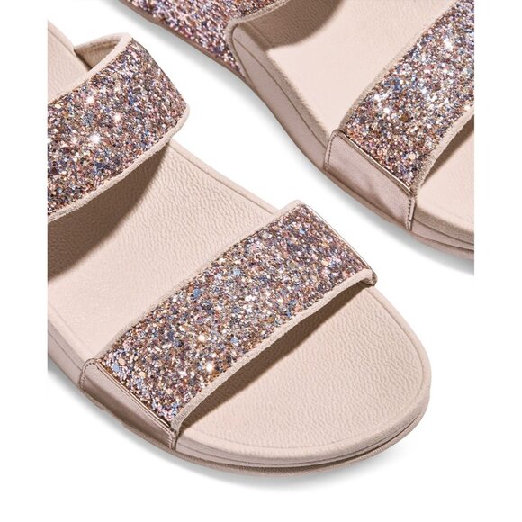 FitFlop Women's Lulu Multi-Tonal Glitter Wedge Sandals - Picture 4 of 4